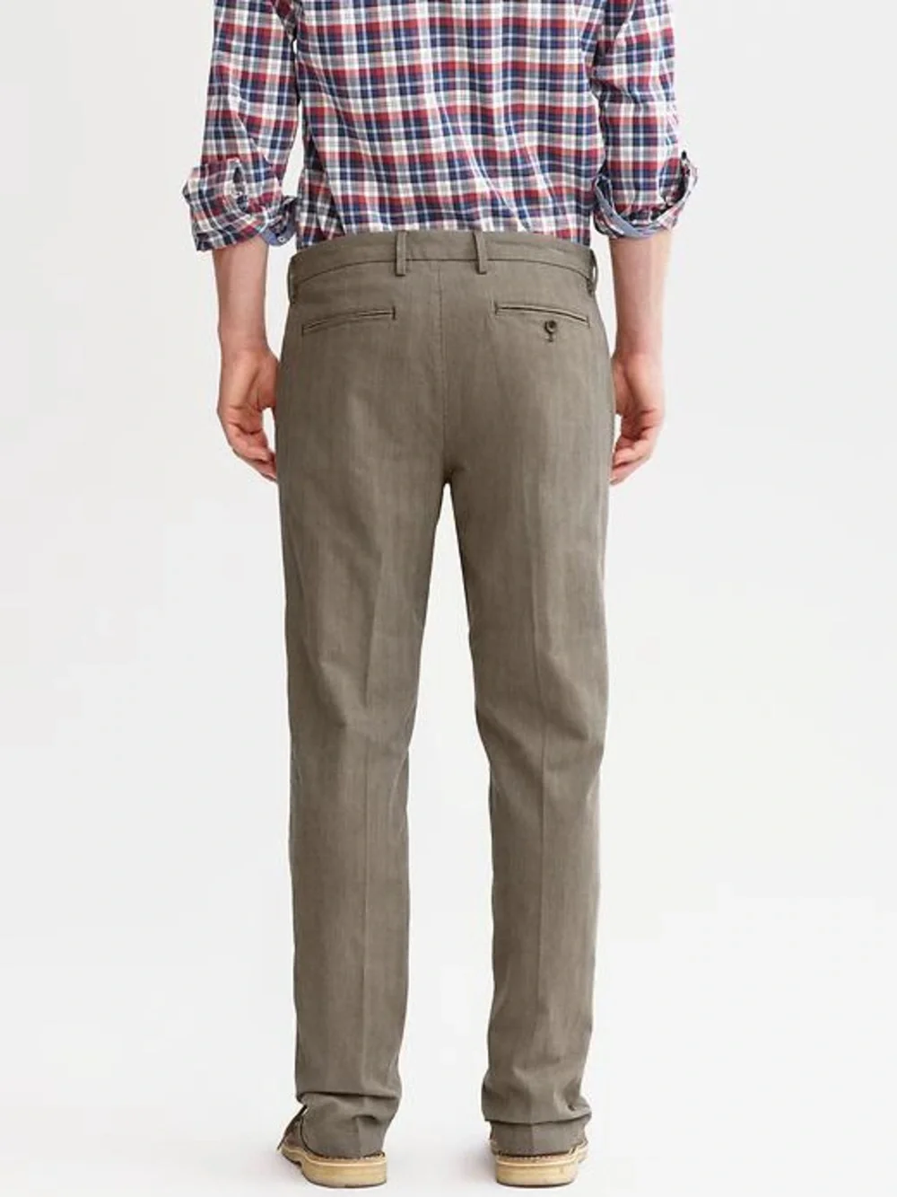Banana Republic Kentfield Vintage Straight Pants NWOT 33x32 Brown $70 MSRP